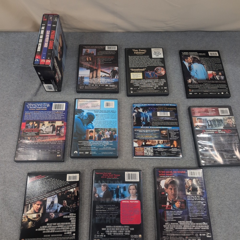 Harrison‎ Ford Movie Lot 13 Films DVD Blu-ray The Fugitive Air Force One Witness - Picture 3 of 3